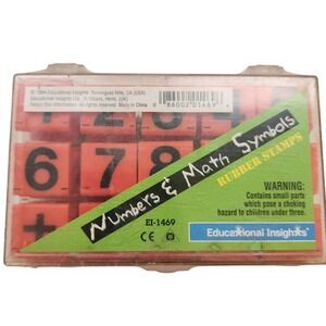 Number & Math Symbol Rubber Stamps‎ Educational Insights EI-1469 1994